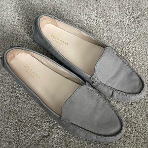 Cole Haan Grey Leather Womens Loafers size 7